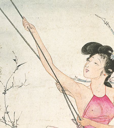 青白江-胡也佛的仕女画和最知名的金瓶梅秘戏图